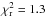 \hbox{$\chir^2=1.3$}