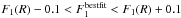 \hbox{$F_1(R)-0.1 < F_1^{\rm best fit} < F_1(R)+0.1$}