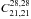 \hbox{$C_\mathrm{21,21}^\mathrm{28,28}$}