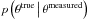 \hbox{$p\left(\theta^{\rm true}\, \middle|\, \theta^{\rm measured}\right)$}