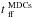 \hbox{$t~_{\rm ff}^{\rm MDCs}$}