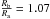 \hbox{$ \frac{R_{\mathrm{b}}}{R_{\mathrm{a}}} = 1.07$}
