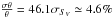 \hbox{$ \frac{\sigma \theta}{\theta} = 46.1 \sigma_{{S_{V}}} \simeq 4.6 \% $}