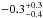 \hbox{$-0.3^{+0.3}_{-0.4}$}