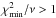 \hbox{$\chi_{\rm min}^2/\nu > 1$}