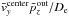 \hbox{$\bar{v}^\mathrm{center}_{y}\bar{p}^\mathrm{out}_{z}/D_\mathrm{e}$}