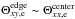 \hbox{$\Theta^\mathrm{edge}_{xy,\mathrm{e}} \sim \Theta^\mathrm{center}_{xx,\mathrm{e}}$}
