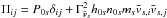 \hbox{$\Pi_{ij} = P_{0s}\delta_{ij} + \Gamma^2_{\bar{\vec{v}}_s} h_{0s}n_{0s}m_s\bar{v}_{s,i}\bar{v}_{s,j}$}