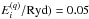 \hbox{$E_i^{(q)}/{\rm{Ryd}})=0.05$}
