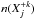 \hbox{$n(X_j^{+k})$}