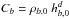 \hbox{$C_b=\rho_{b,0}~h_{b,0}^d$}