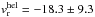 \hbox{$v^{\rm hel}_{\rm r} = -18.3\pm9.3$}
