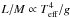 \hbox{$L/M \propto T_\mathrm{eff}^4/g$}