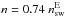\hbox{$n=0.74~n_{\rm sw}^{\rm E}$}