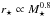 \hbox{$r_{\star} \propto M_{\star}^{0.8}$}