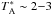 \hbox{$T_{\rm A}^* \sim 2{-}3$}