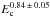 \hbox{$E_{\rm c}^{0.84\,\pm\,0.05}$}