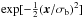\hbox{$\exp[-\frac{1}{2}(\xx/\sigma_{\rm b})^2]$}