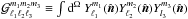 \hbox{${\cal G}_{\ell_1\ell_2\ell_3}^{m_1m_2m_3}\equiv \int \mathrm{d}^\Omega\ Y_{\ell_1}^{m_1}(\hatn)Y_{\ell_2}^{m_2} (\hatn)Y_{l_3}^{m_3}(\hatn)$}