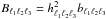 \hbox{$B_{\ell _1 \ell _2 \ell _3} = h^2_{\ell _1 \ell _2 \ell _3} b_{\ell _1 \ell _2 \ell _3}$}