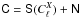 \hbox{$\tens{C} =\tens{S}(C_{\ell}^{X})+\tens{N}$}