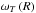\hbox{$\omega_{T}\left(R\right)$}