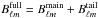 \hbox{$B_{\ell m}^{\rm{full}} = B_{\ell m}^{\rm{main}} + B_{\ell m}^{\rm{tail}} $}