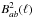 \hbox{$B_{ab}^2(\ell)$}