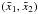 \hbox{$({\bar x}_1,{\bar x}_2) $}