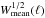 \hbox{$\Wmean^{1/2}(\ell)$}