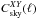 \hbox{$C^{XY}_{\rm sky}(\ell)$}