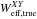 \hbox{$W^{XY}_{\rm eff, true}$}