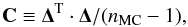 \appendix \setcounter{section}{7} \begin{equation} {\bf C} \equiv {\bf \Delta}^{\rm T} \cdot {\bf \Delta}/(\nmc-1), \label{eq:bl_cov} \end{equation}