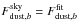 \hbox{$F_{{\rm dust},b}^{\rm sky}= F_{{\rm dust},b}^{\rm fit}$}