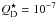 \hbox{$ Q\sub{D}^{\star} = 10^{-7}$}