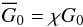 \begin{equation} \overline{G}_0 = \chi G_0 \label{G0_eff} \end{equation}