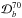 \hbox{${\cal D}_b^{70}$}