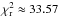 \hbox{$\chi^2_\mathrm{r} \approx 33.57$}