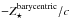 \hbox{$ -Z_{\star}^{\mathrm{barycentric}}/c$}