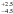 \hbox{$^{_{+2.5}}_{^{-4.5}}$}