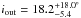 \hbox{$i_{\rm out} = 18.2^{{+18.0^{\circ}}}_{{-5.4}}$}