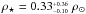 \hbox{$\rho_{\star} = 0.33^{_{+0.36}}_{^{-0.10}}~\rho_{\odot}$}