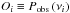 \hbox{$O_i \equiv P_\mathrm{obs} \left(\nu_i \right)$}