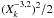 \hbox{$(X_k^{-3,2})^2/2$}