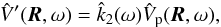 \appendix \setcounter{section}{1} \begin{eqnarray} \hat V'(\vR, \sig) = \hat k_2(\sig) \hat V_{\rm p}(\vR, \sig) , \label{eq.TFlove} \end{eqnarray}