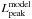\hbox{$L_{\rm peak}^{\rm model}$}