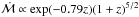 \hbox{$\dot{\mathcal{M}}\propto{\rm exp}(-0.79z)(1+z)^{5/2}$}