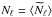 \hbox{$N_\ell = \langle \widetilde{N}_\ell \rangle$}