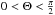 \hbox{$0 < \Theta < \frac{\pi}{2}$}