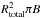 \hbox{$R_{\rm{total}}^2 \pi B$}